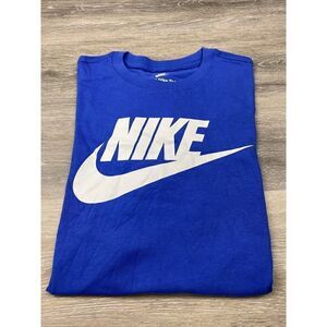 AUTHENTIC NIKE NSW FUTURA Royal T SHIRT AR5004-481 Size S
